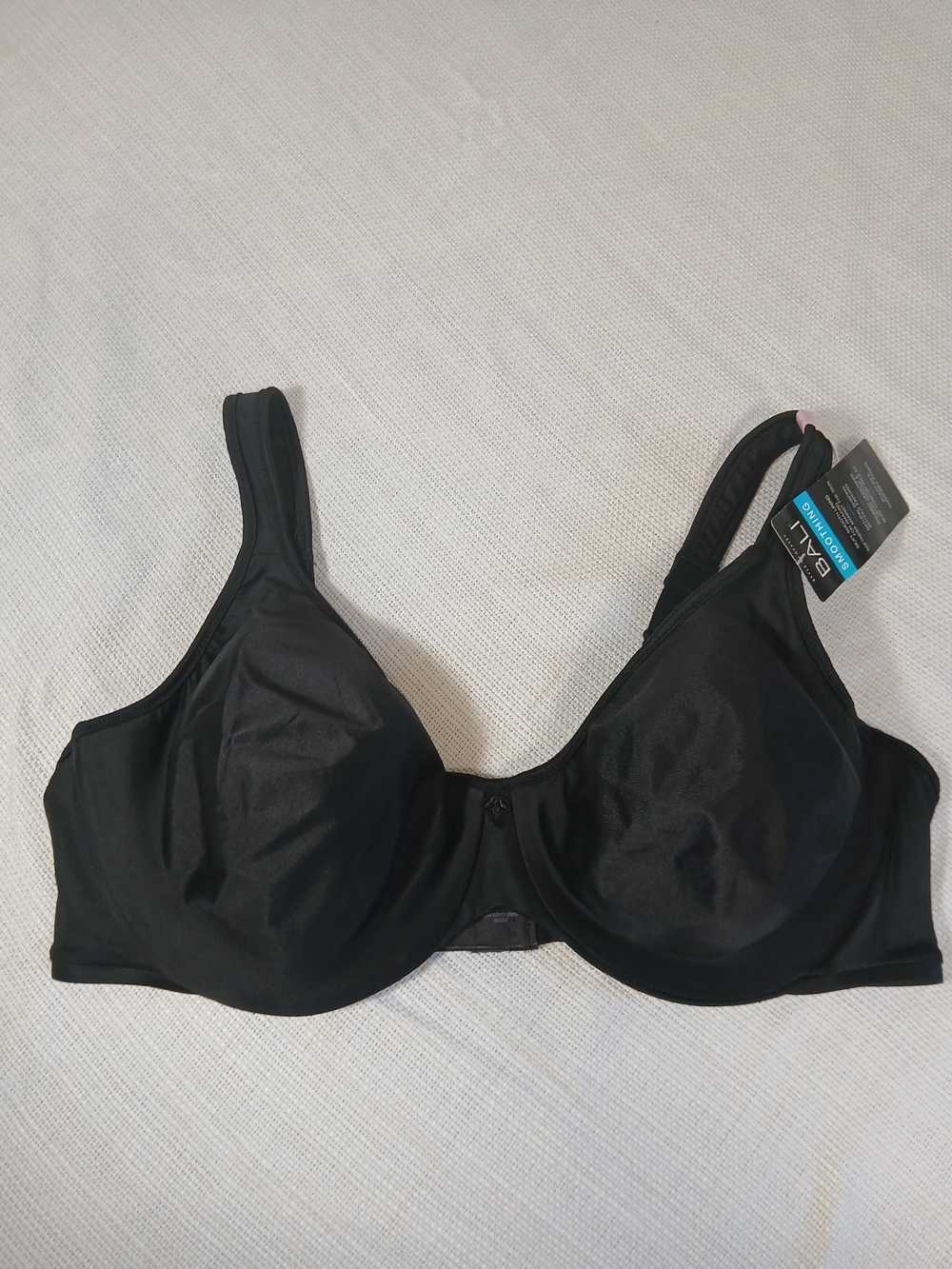 Bali Black Underwire Full Coverage Bra